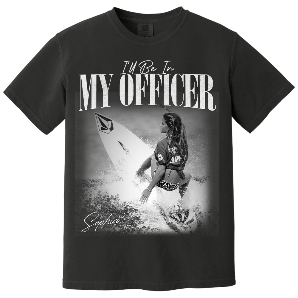 I’ll Be In My Officer Surfing - Washed Tee Retro Bootleg Shirt For Surfing Players T1807