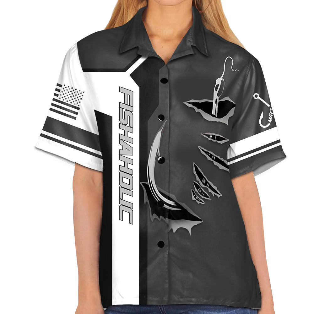 Just One More Cast I Promise - Personalized Upload Fishing Photo For Fishing Lovers Hawaiian Shirt Vr2 Hv01