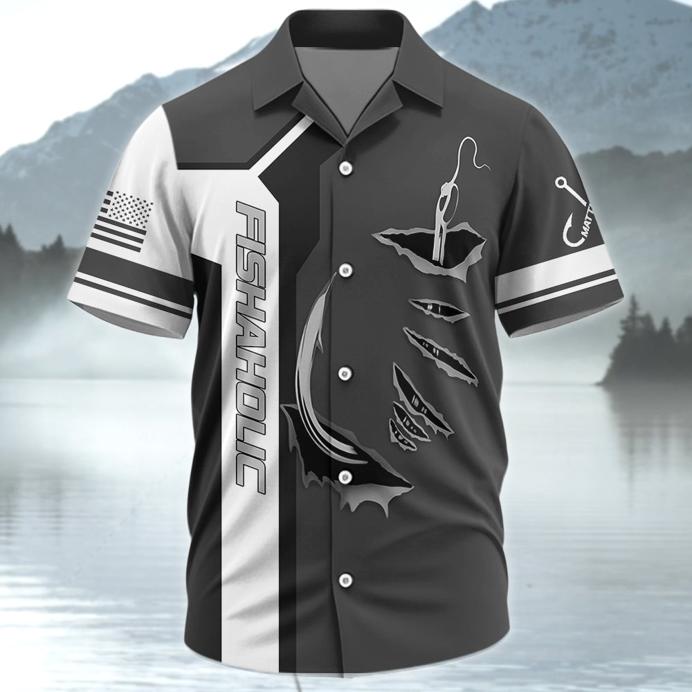 Just One More Cast I Promise - Personalized Upload Fishing Photo For Fishing Lovers Hawaiian Shirt Vr2 Hv01