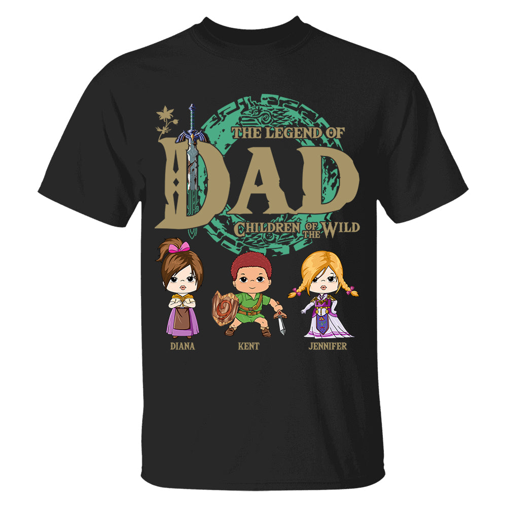 Personalized The Legend Of Dad Shirt - Children Of The Wild Shirt Gift For Dad