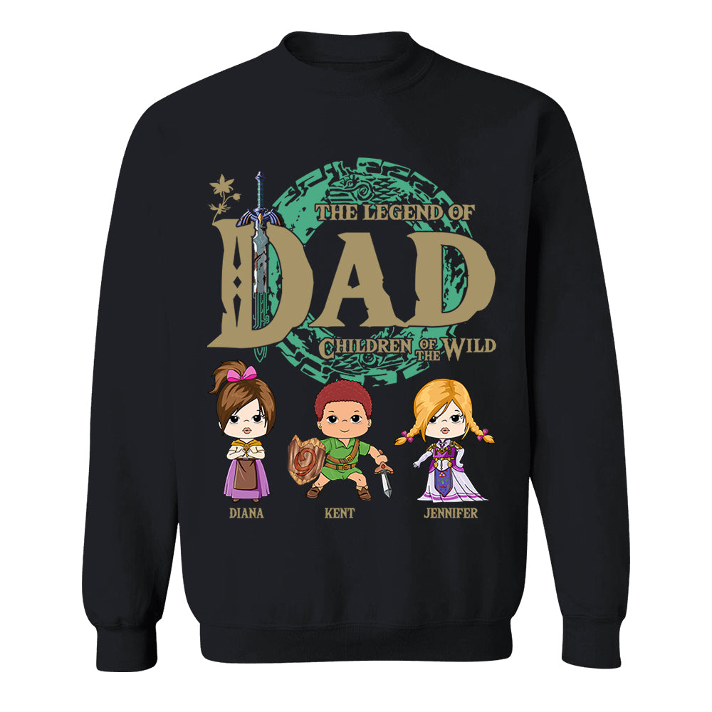 Personalized The Legend Of Dad Shirt - Children Of The Wild Shirt Gift For Dad