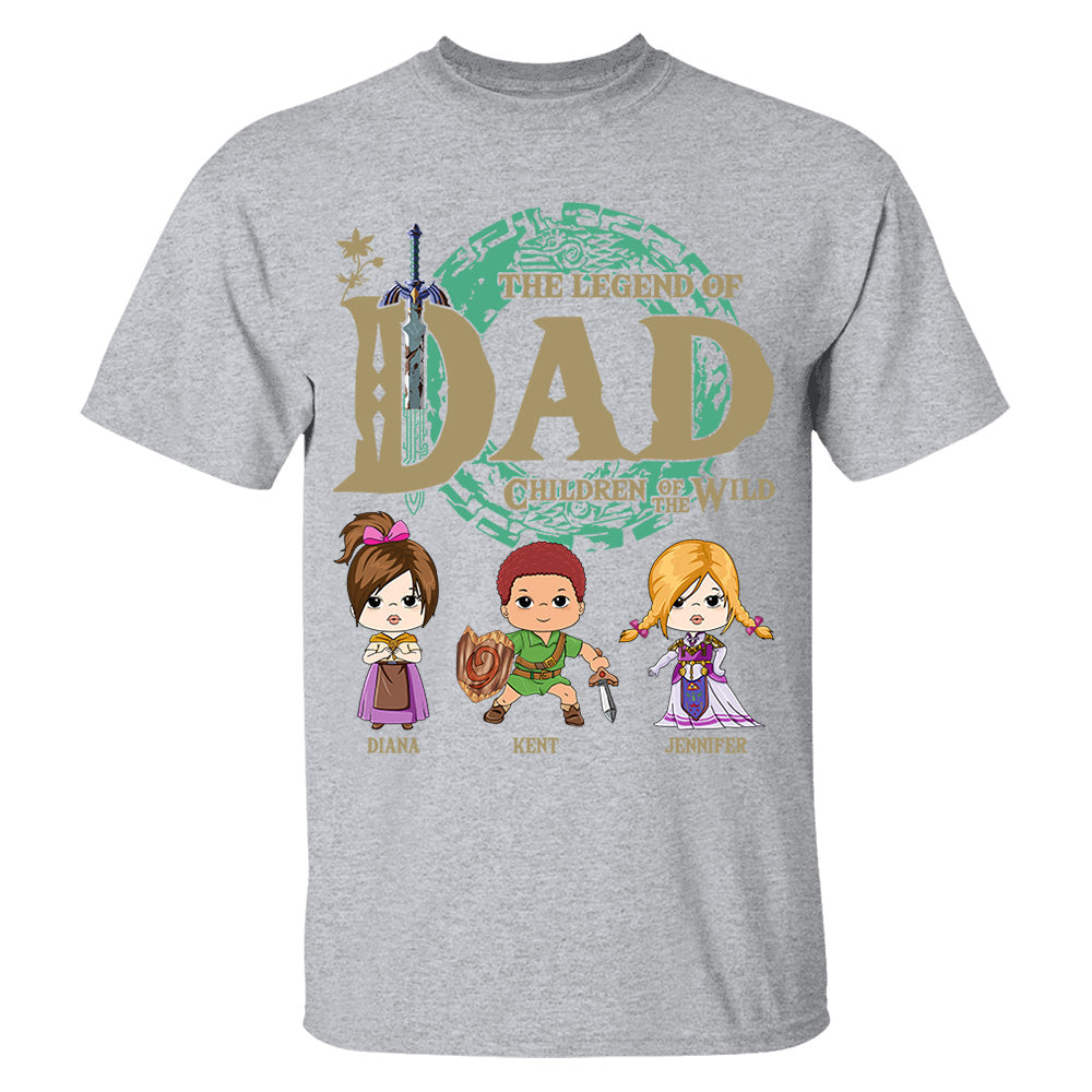 Personalized The Legend Of Dad Shirt - Children Of The Wild Shirt Gift For Dad