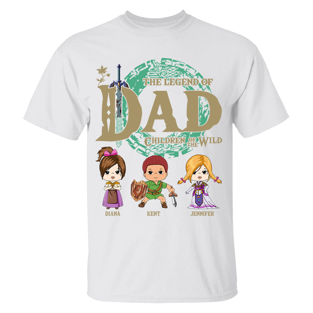 Personalized The Legend Of Dad Shirt - Children Of The Wild Shirt Gift For Dad