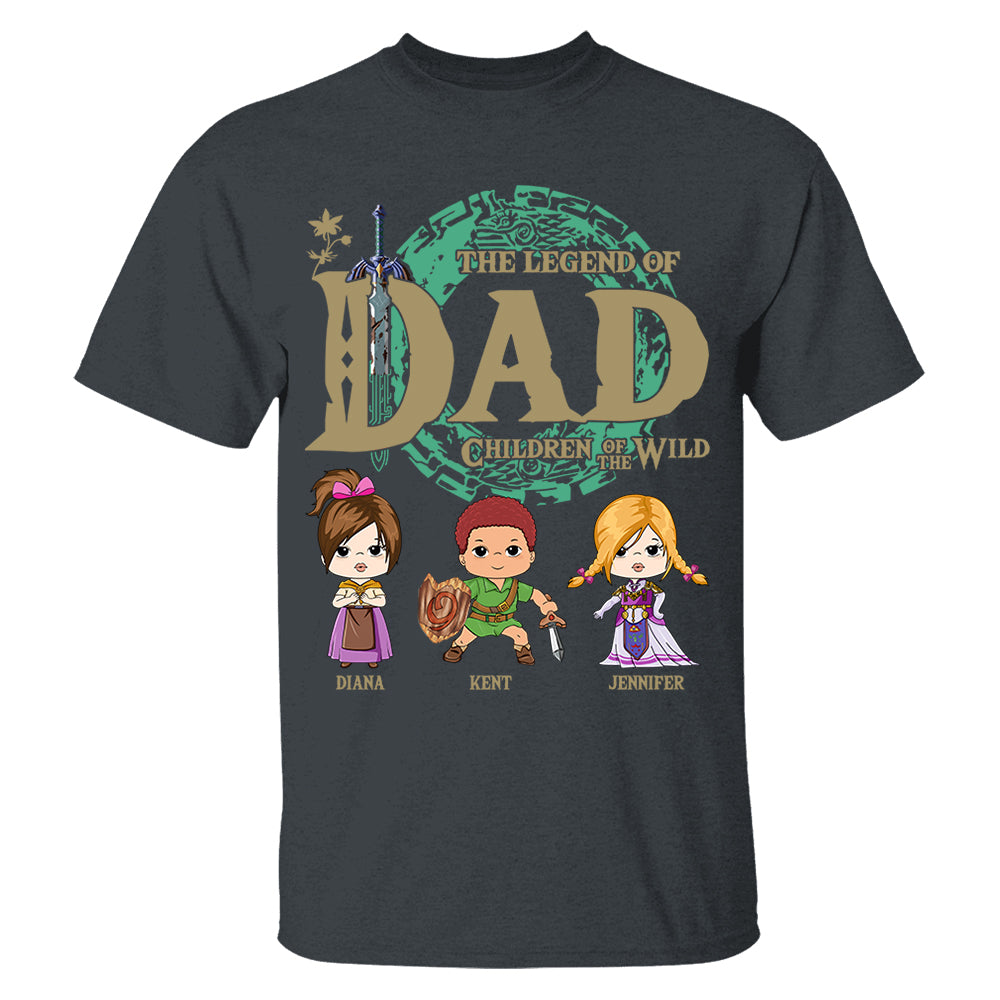 Personalized The Legend Of Dad Shirt - Children Of The Wild Shirt Gift For Dad