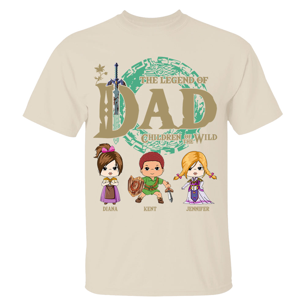 Personalized The Legend Of Dad Shirt - Children Of The Wild Shirt Gift For Dad
