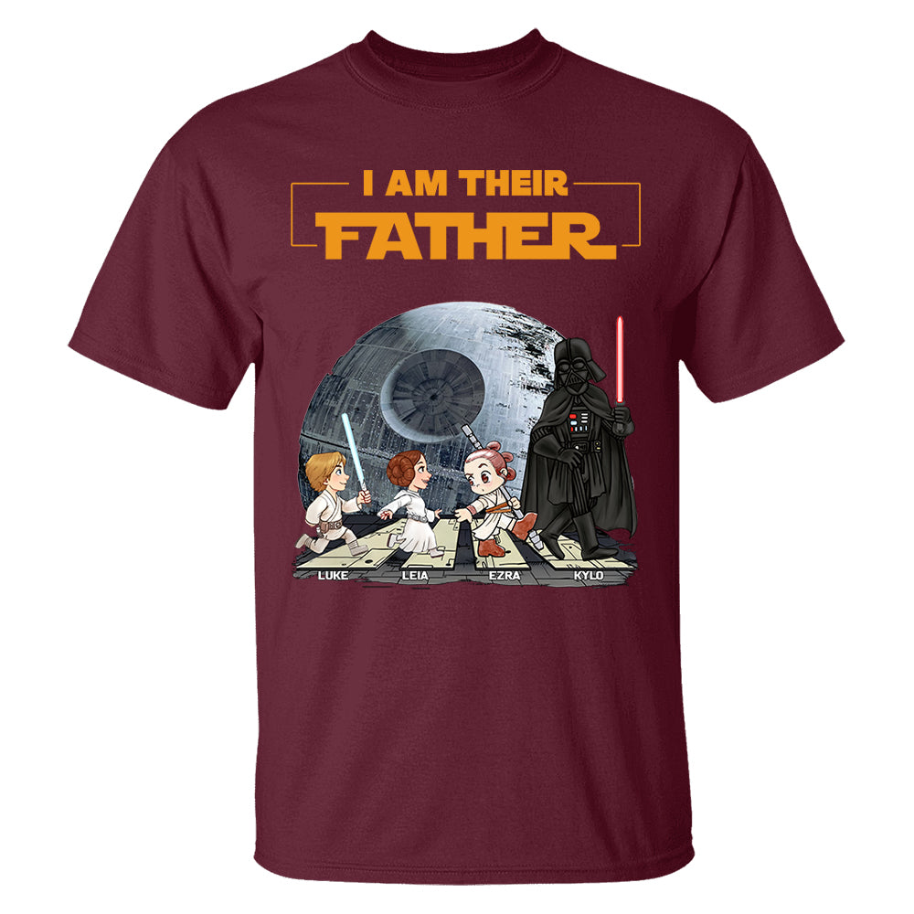 Personalized I Am Their Father Shirt, Custom Dad Shirt with Kids Name, Father's Day Gift