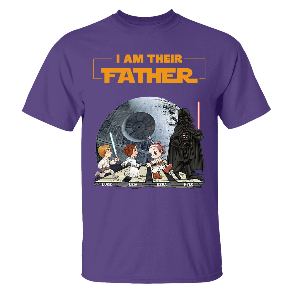 Personalized I Am Their Father Shirt, Custom Dad Shirt with Kids Name, Father's Day Gift