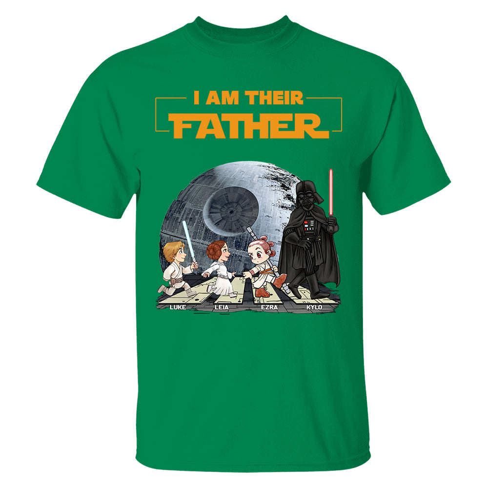 Personalized I Am Their Father Shirt, Custom Dad Shirt with Kids Name, Father's Day Gift