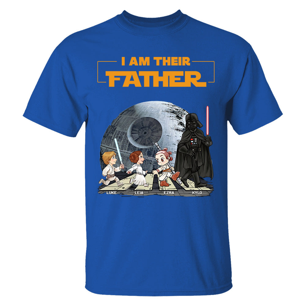 Personalized I Am Their Father Shirt, Custom Dad Shirt with Kids Name, Father's Day Gift