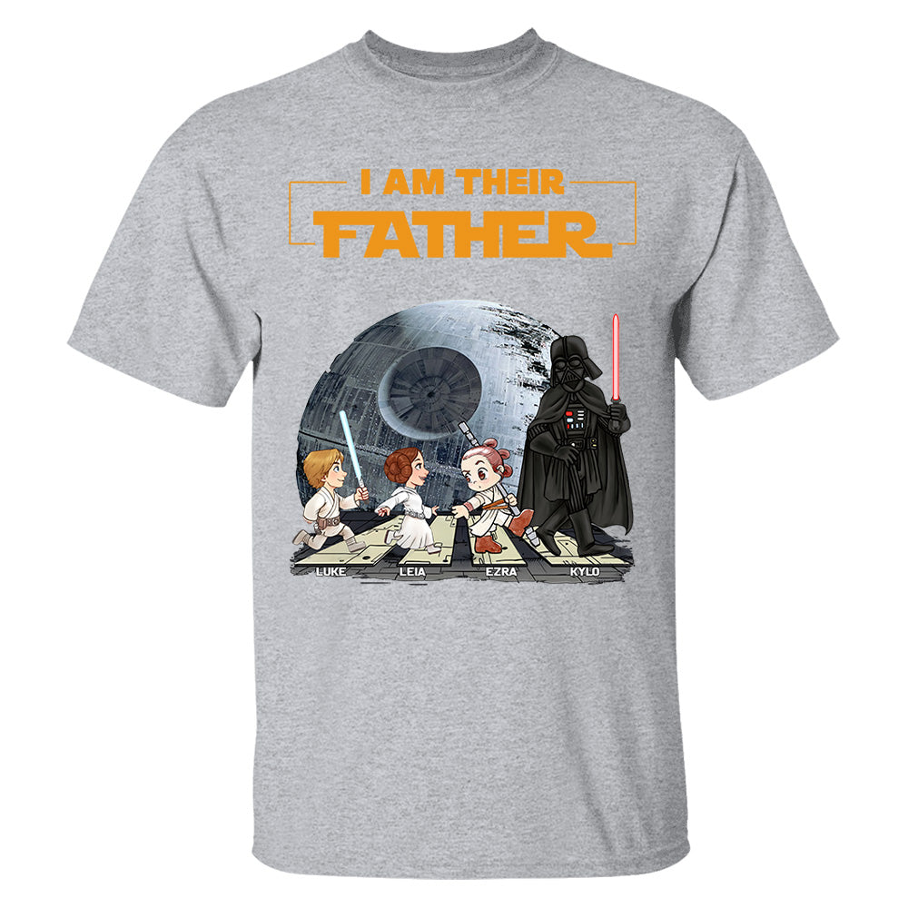 Personalized I Am Their Father Shirt, Custom Dad Shirt with Kids Name, Father's Day Gift