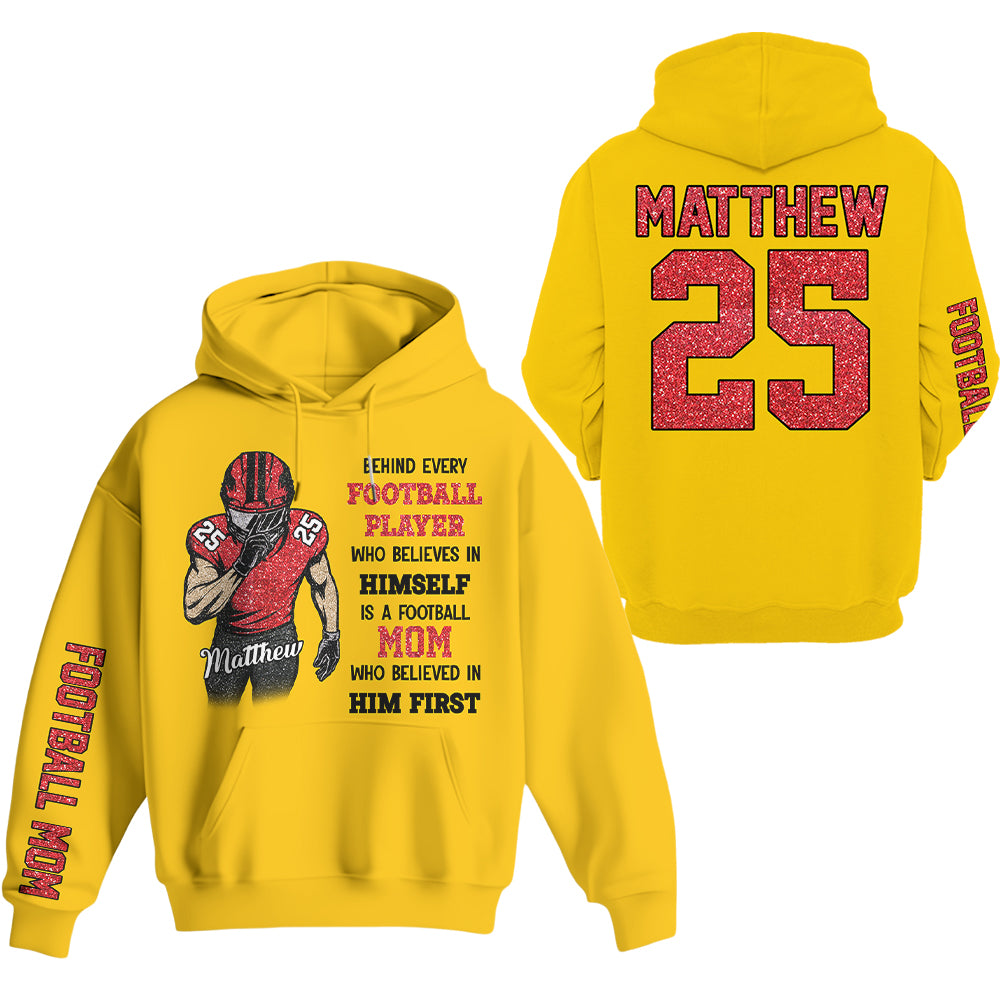 Behind Every Football Player Shirt - Personalized Shirt For Football Family NA02 Hv01