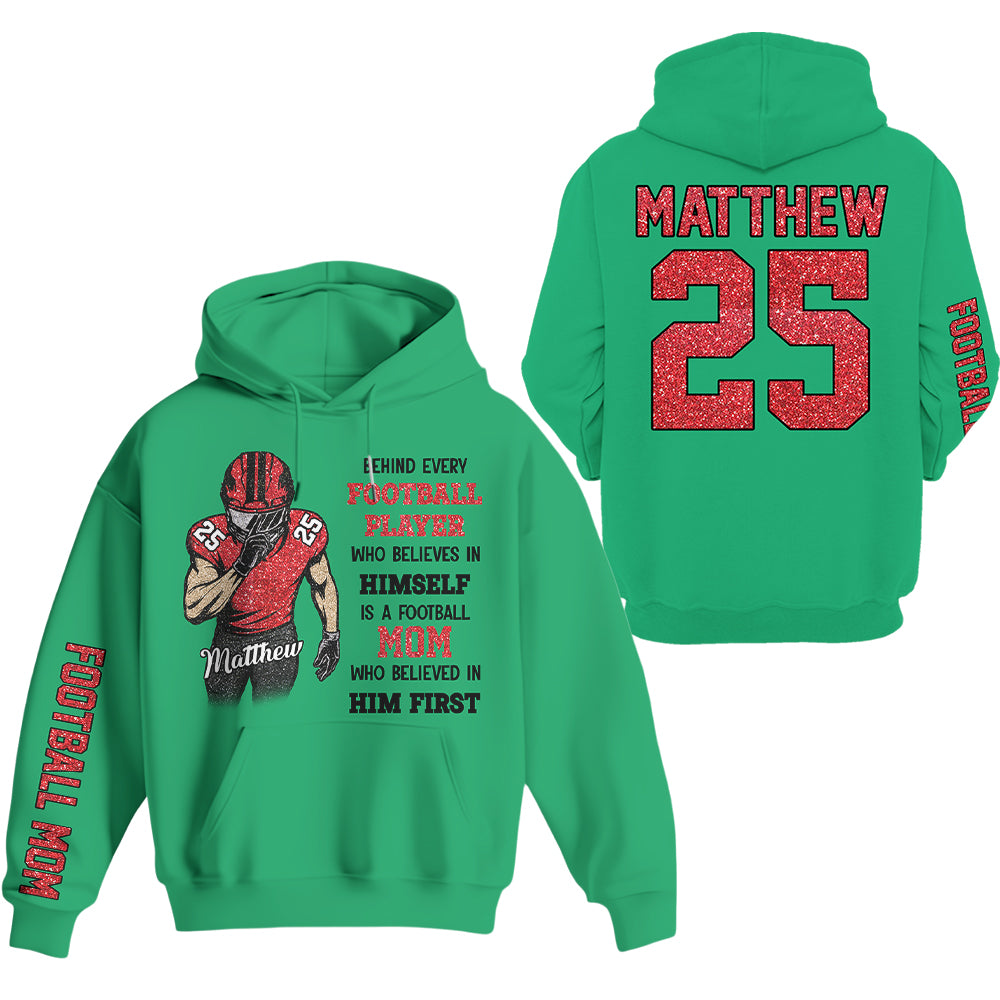 Behind Every Football Player Shirt - Personalized Shirt For Football Family NA02 Hv01