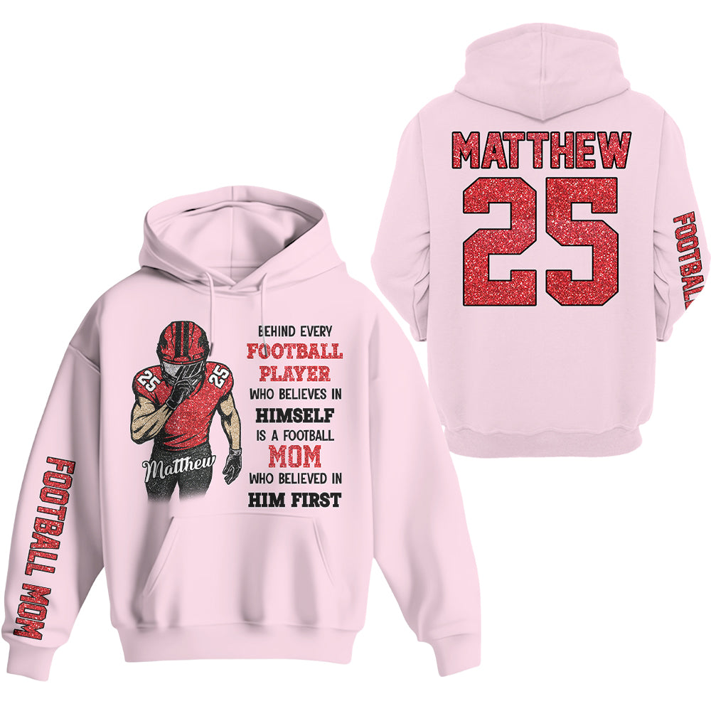 Behind Every Football Player Shirt - Personalized Shirt For Football Family NA02 Hv01