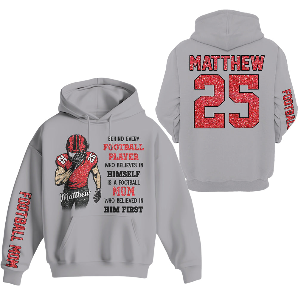Behind Every Football Player Shirt - Personalized Shirt For Football Family NA02 Hv01