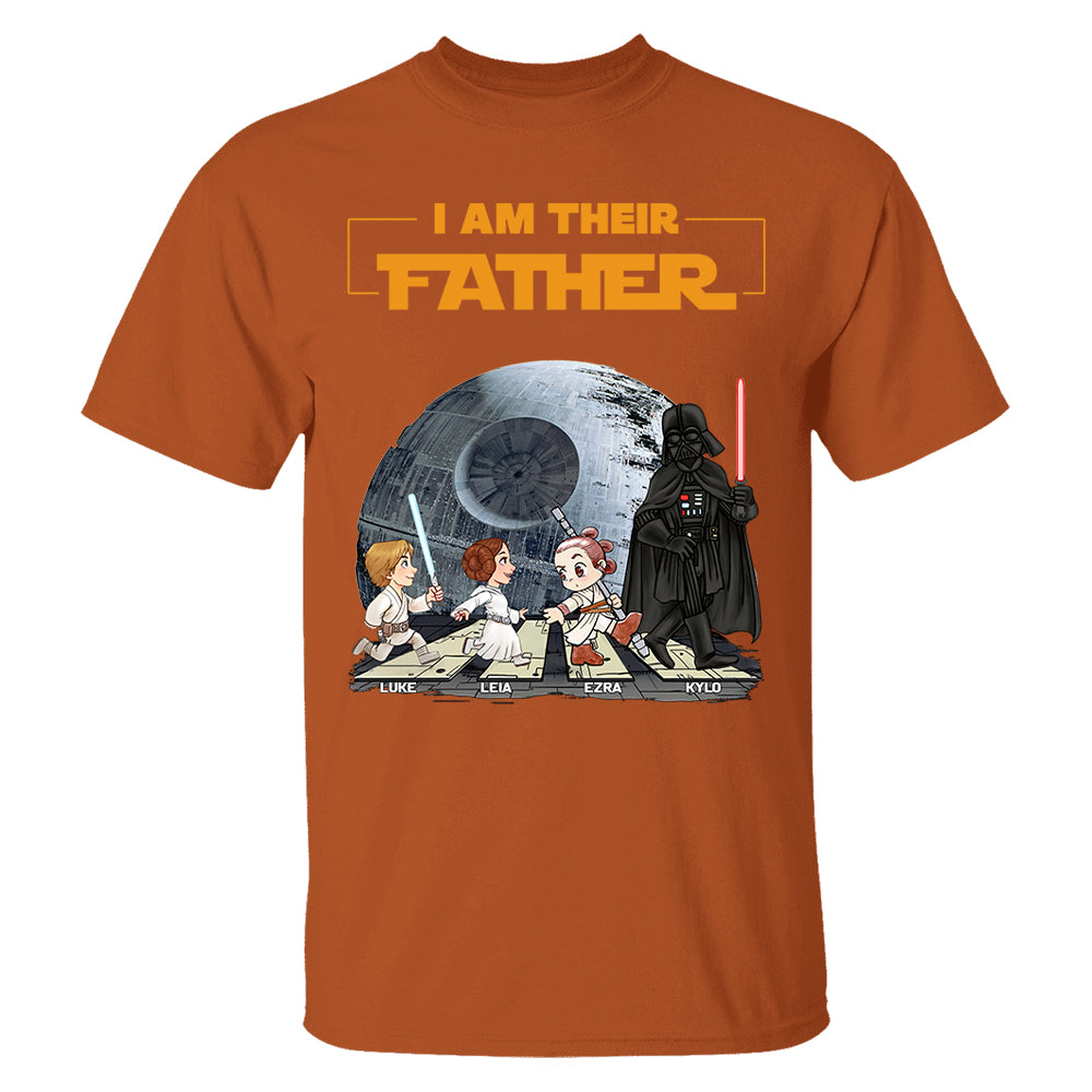 Personalized I Am Their Father Shirt, Custom Dad Shirt with Kids Name, Father's Day Gift