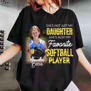 He's Not Just My Grandson He's Favorite Softball Player - Personalized Shirt Tu20