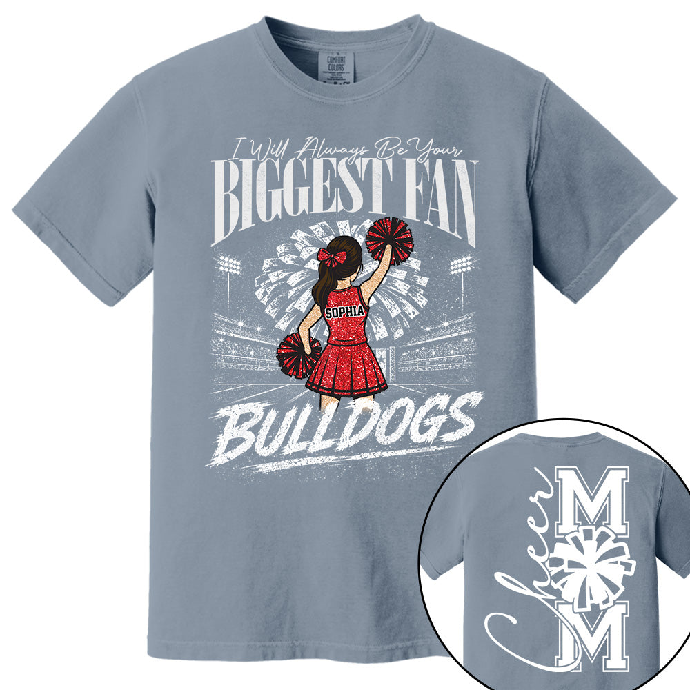 Personalized Cheerleader Shirt - Custom Cheer Team Name T-Shirt, Cheer Game Day Shirt for Mom Na02 VH01