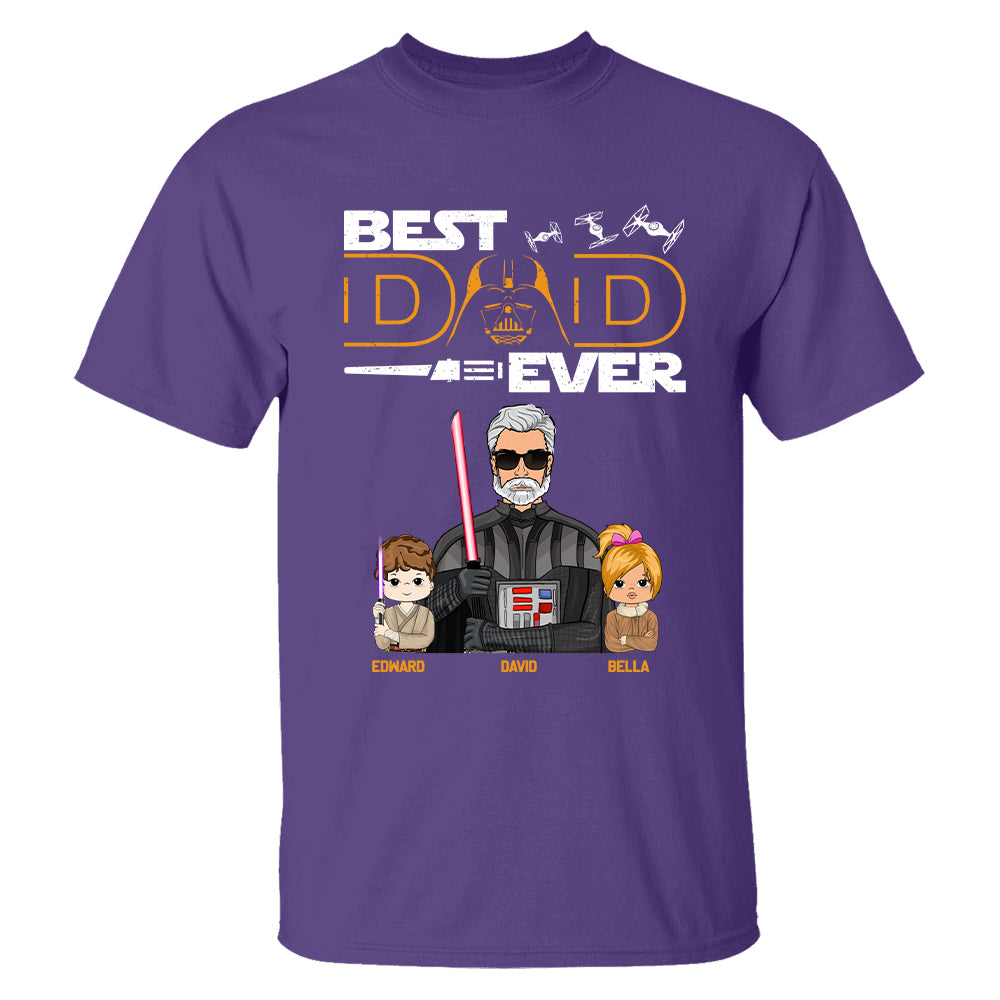 Personalized Best Dad Ever Shirt Gift For Dad - Custom Father's Day Gift Vr2