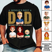 World's Best Dad, Personalized Shirt, Gift For Dad T1807 Nh00