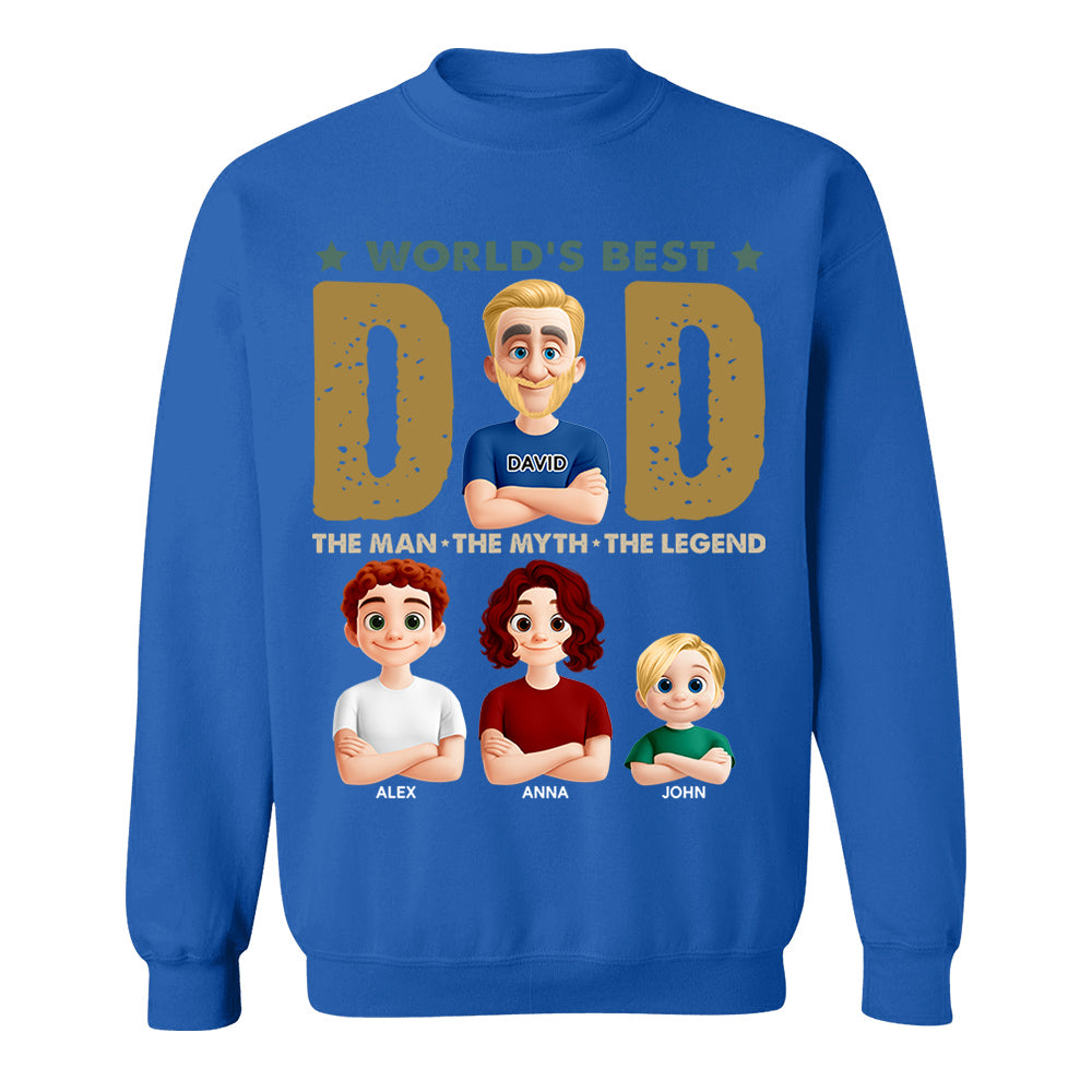 World's Best Dad, Personalized Shirt, Gift For Dad T1807 Nh00