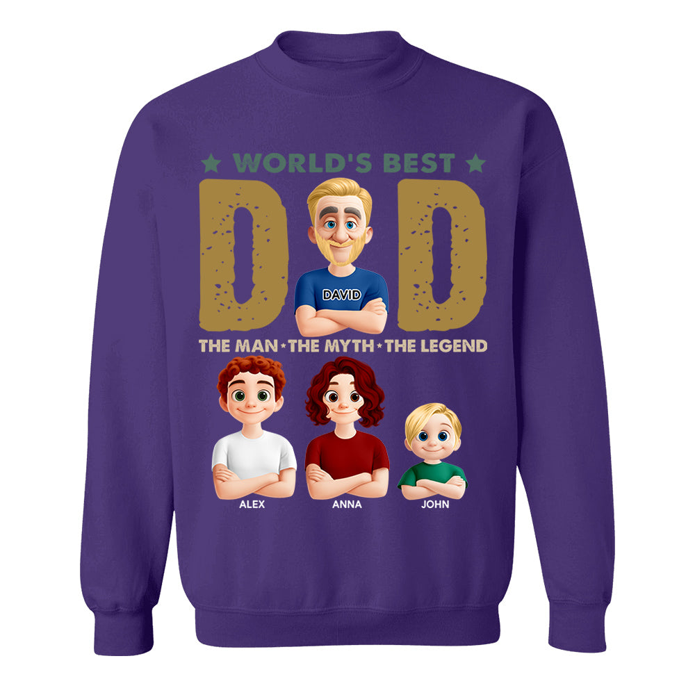 World's Best Dad, Personalized Shirt, Gift For Dad T1807 Nh00