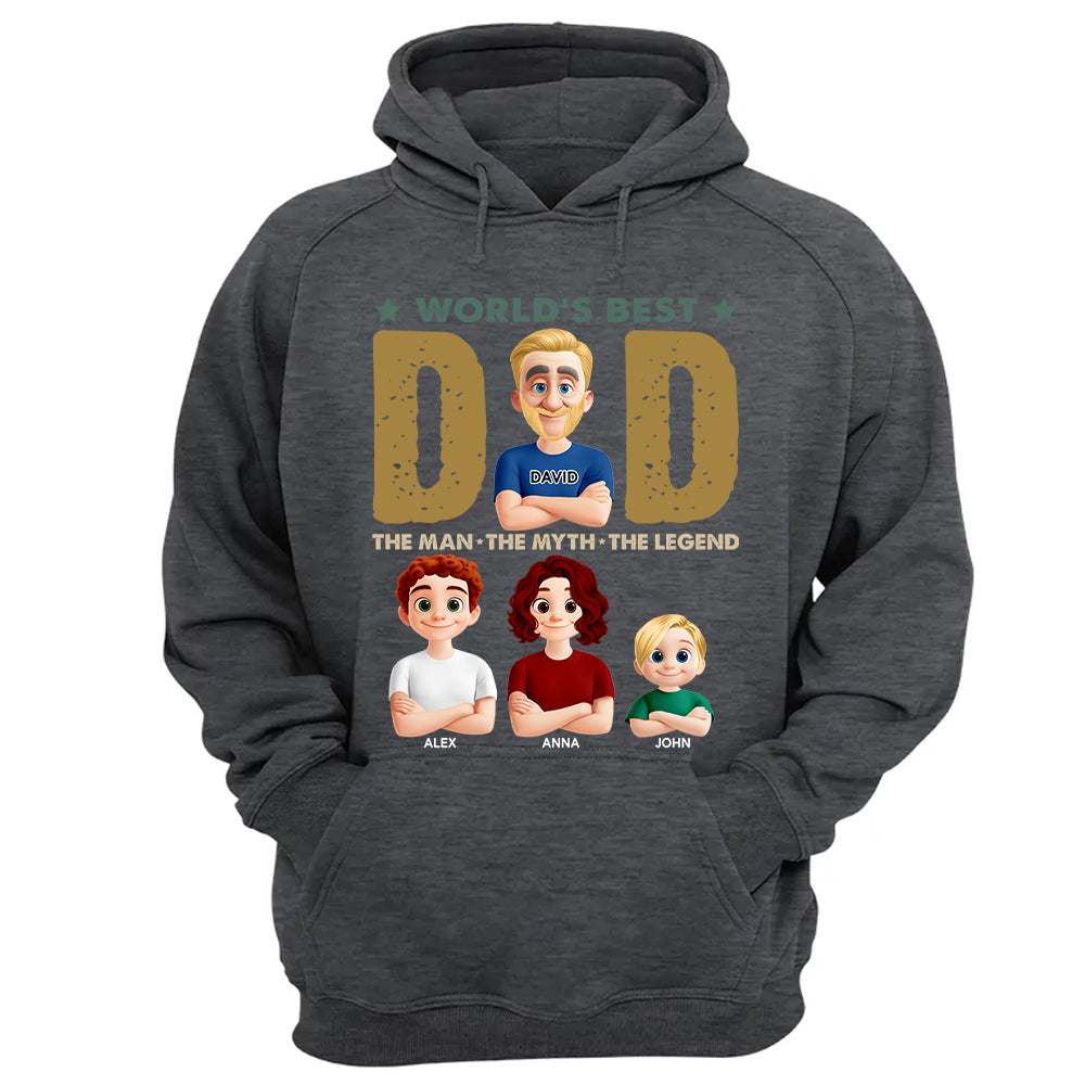 World's Best Dad, Personalized Shirt, Gift For Dad T1807 Nh00