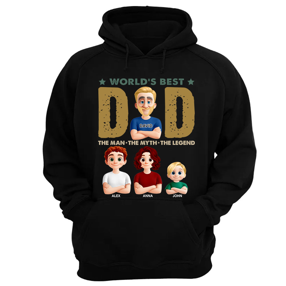World's Best Dad, Personalized Shirt, Gift For Dad T1807 Nh00