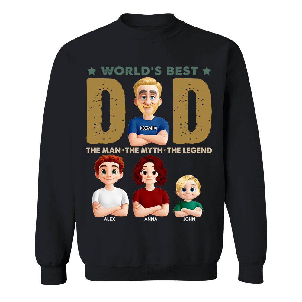 World's Best Dad, Personalized Shirt, Gift For Dad T1807 Nh00