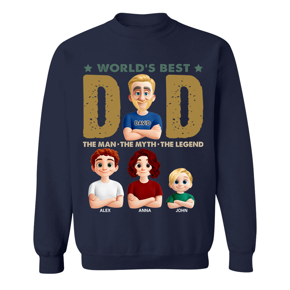 World's Best Dad, Personalized Shirt, Gift For Dad T1807 Nh00