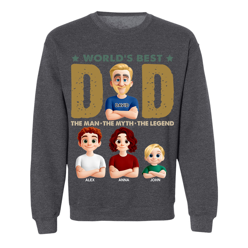 World's Best Dad, Personalized Shirt, Gift For Dad T1807 Nh00