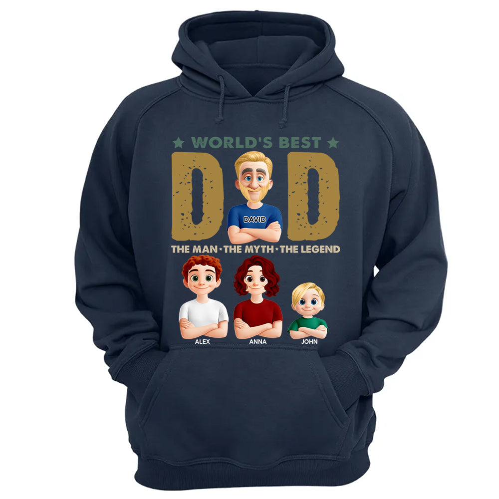 World's Best Dad, Personalized Shirt, Gift For Dad T1807 Nh00