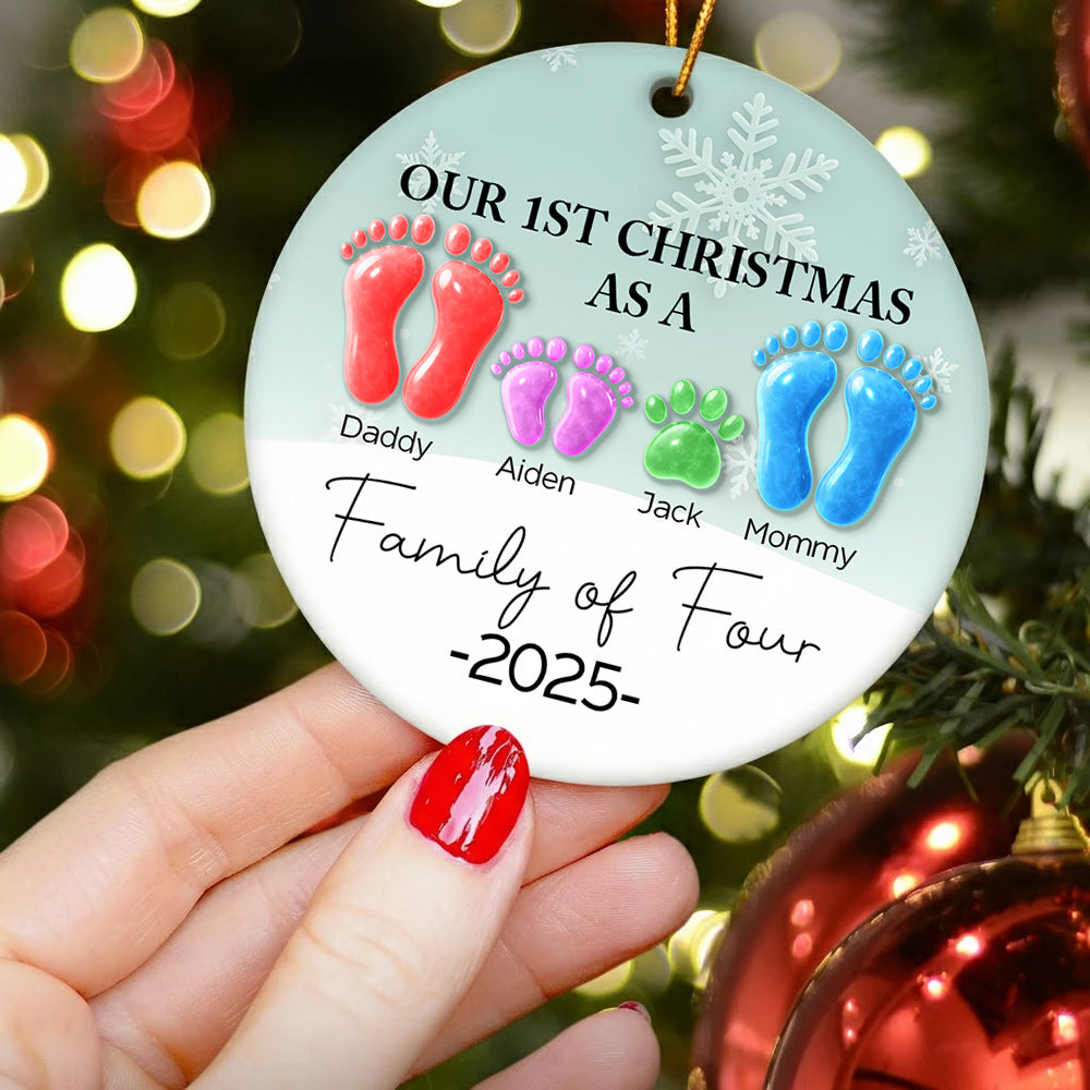 Our 1st Christmas As A Family - Christmas Ornament NA04 VH01