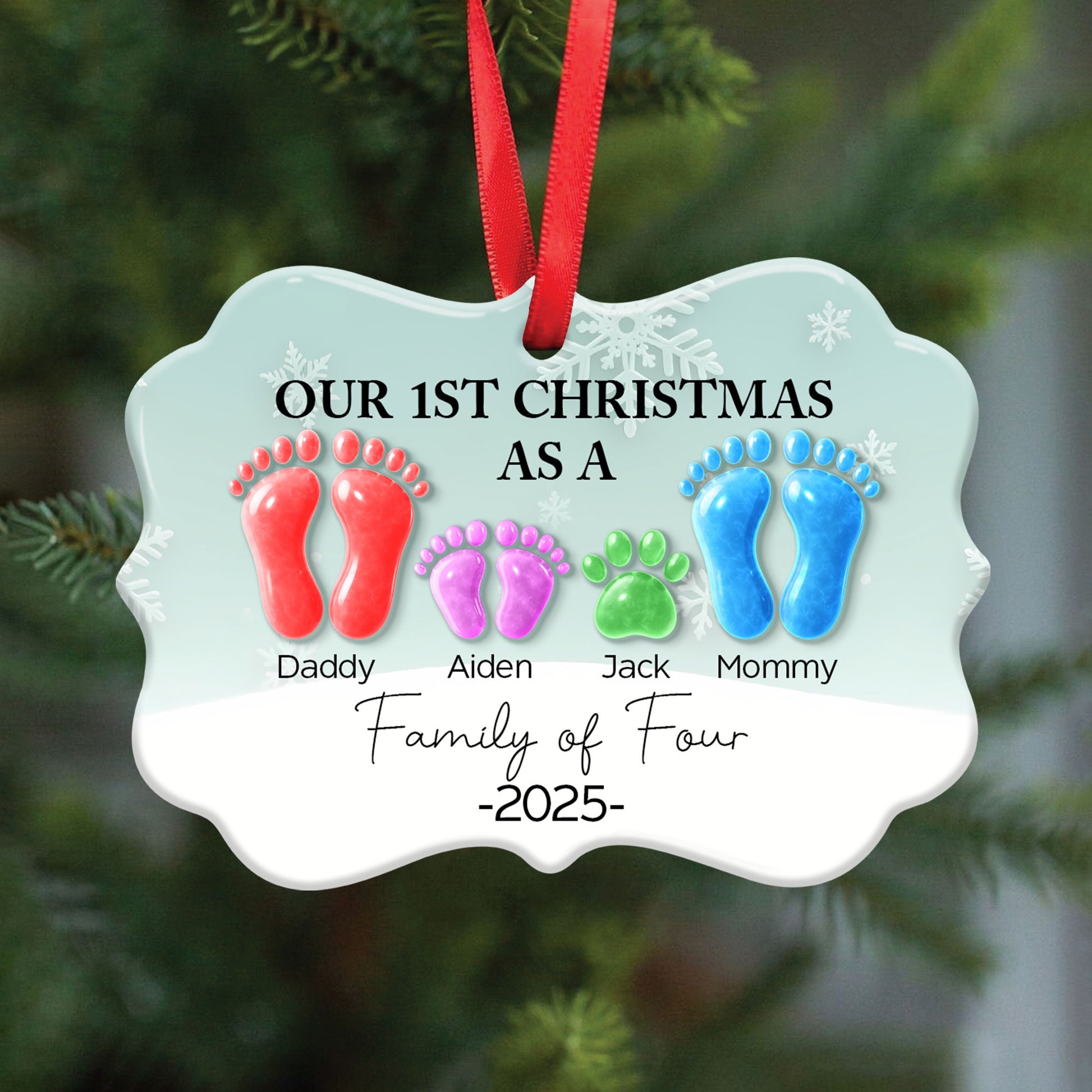 Our 1st Christmas As A Family - Christmas Ornament NA04 VH01
