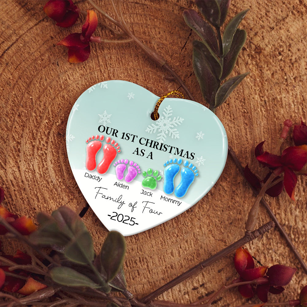 Our 1st Christmas As A Family - Christmas Ornament NA04 VH01