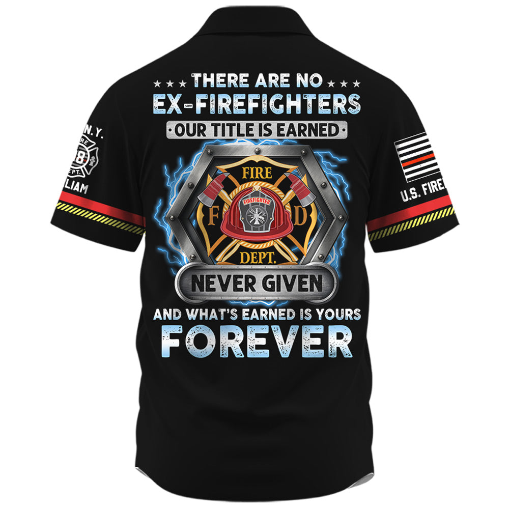 Proud Firefighter, Personalized Shirt, Custom Gift For Firefighter T1807 Do99