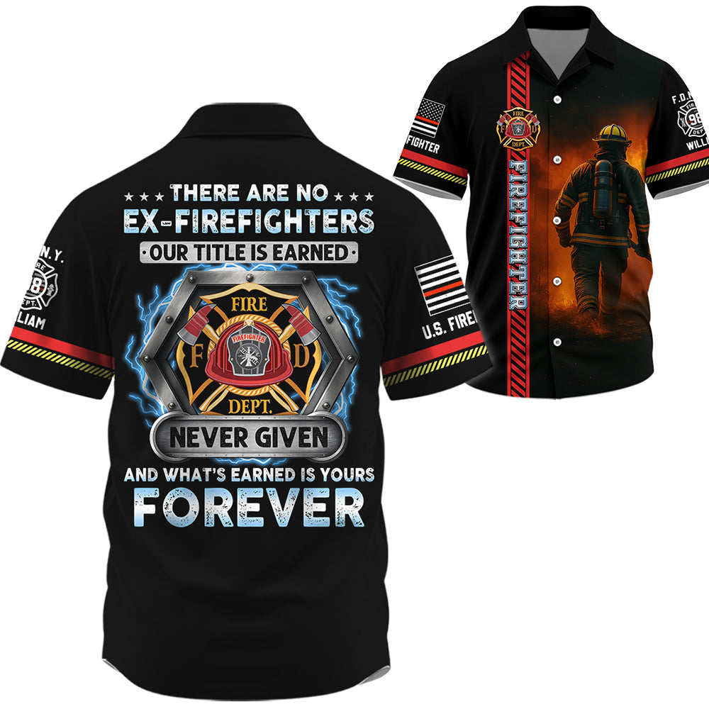 Proud Firefighter, Personalized Shirt, Custom Gift For Firefighter T1807 Do99