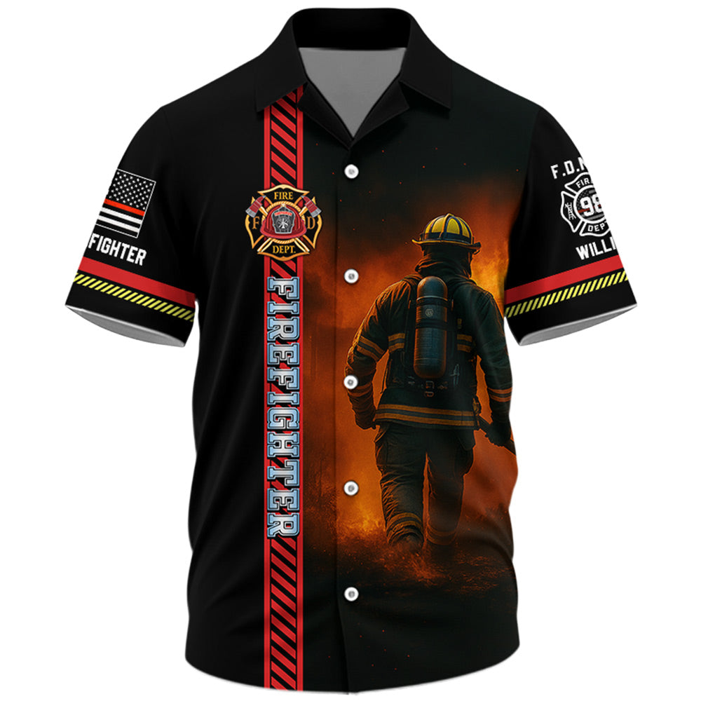 Proud Firefighter, Personalized Shirt, Custom Gift For Firefighter T1807 Do99