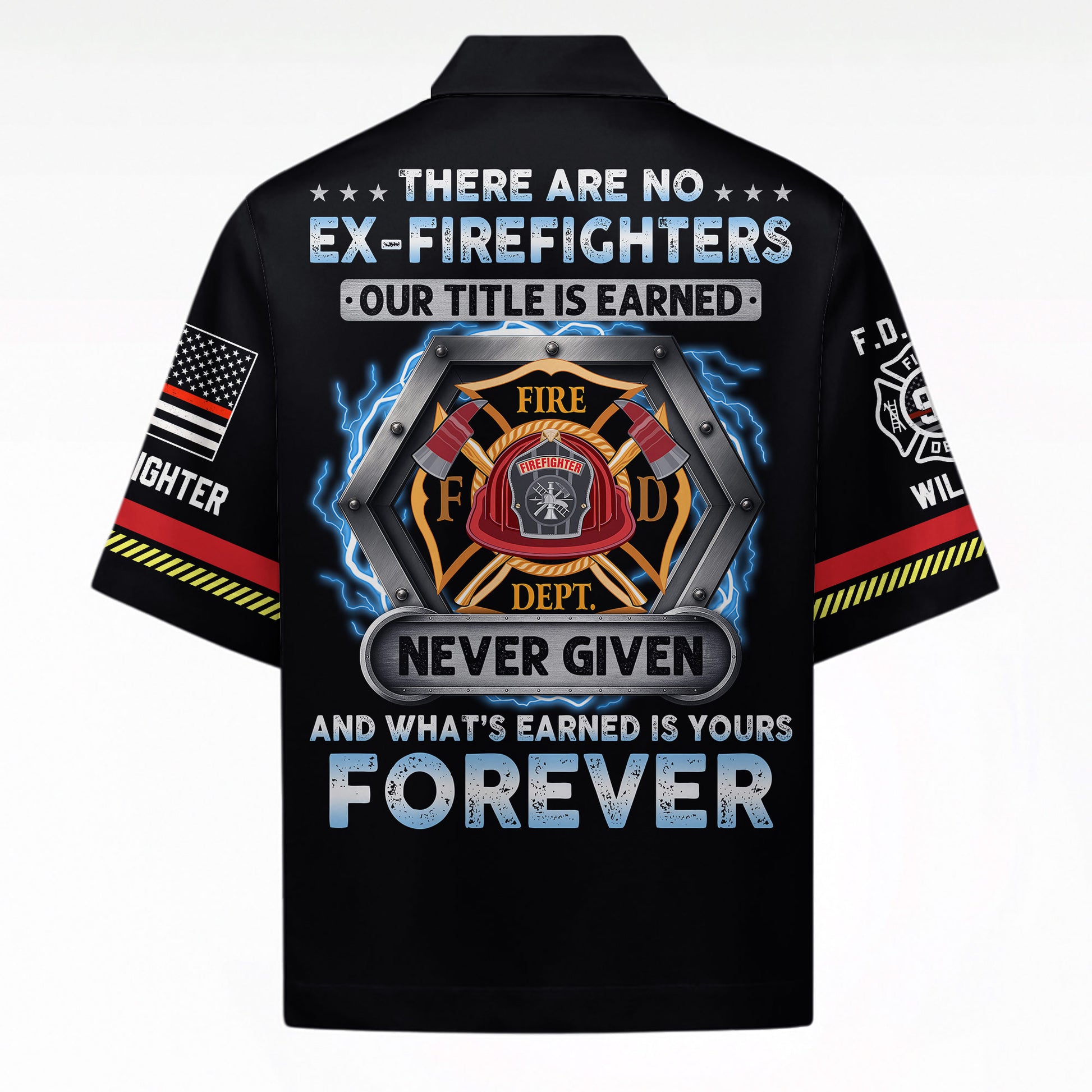 Proud Firefighter, Personalized Shirt, Custom Gift For Firefighter T1807 Do99
