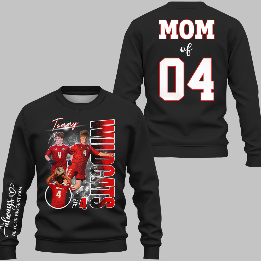 Custom Photo Soccer Player Shirt - Personalized Team Name School Name Bootleg Shirt - Gift For Soccer Lover T1807