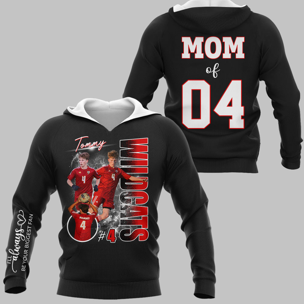 Custom Photo Soccer Player Shirt - Personalized Team Name School Name Bootleg Shirt - Gift For Soccer Lover T1807