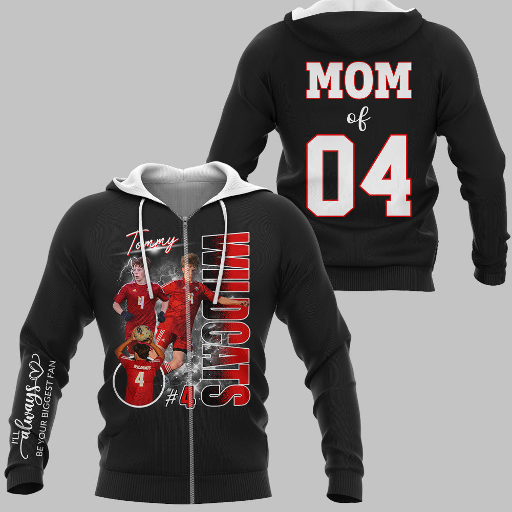 Custom Photo Soccer Player Shirt - Personalized Team Name School Name Bootleg Shirt - Gift For Soccer Lover T1807