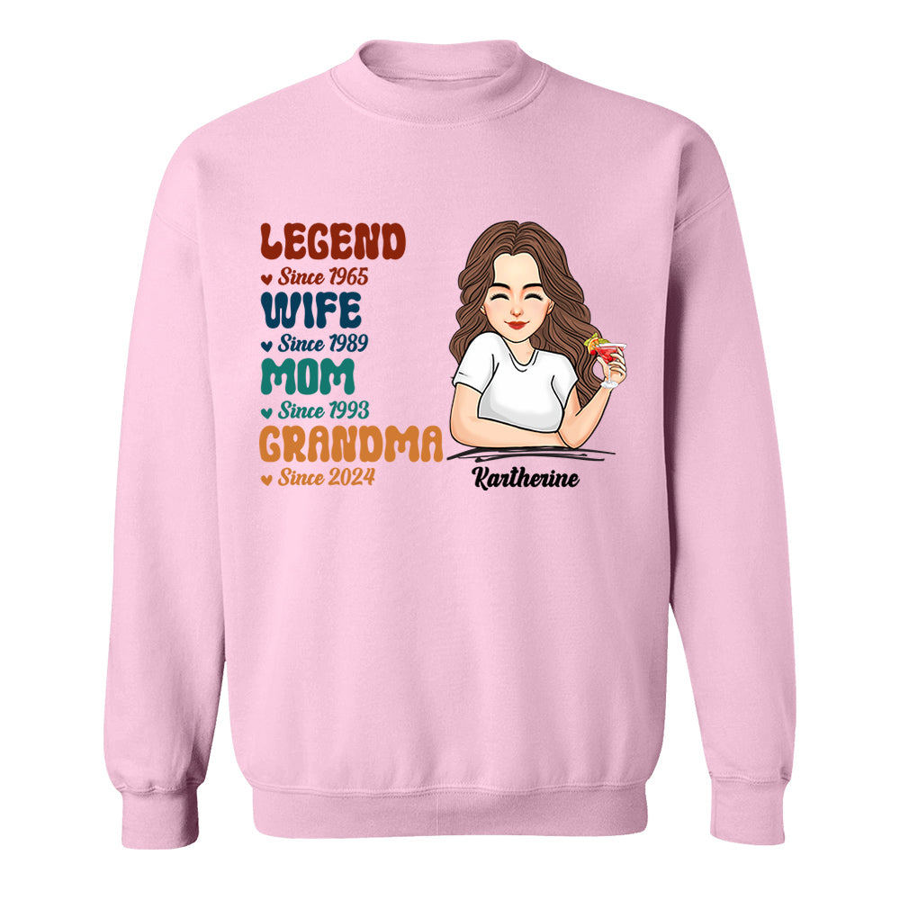 Custom Legend Wife Mom Grandma Since Years Shirt Gift For Grandmas - Mother's Day Gift