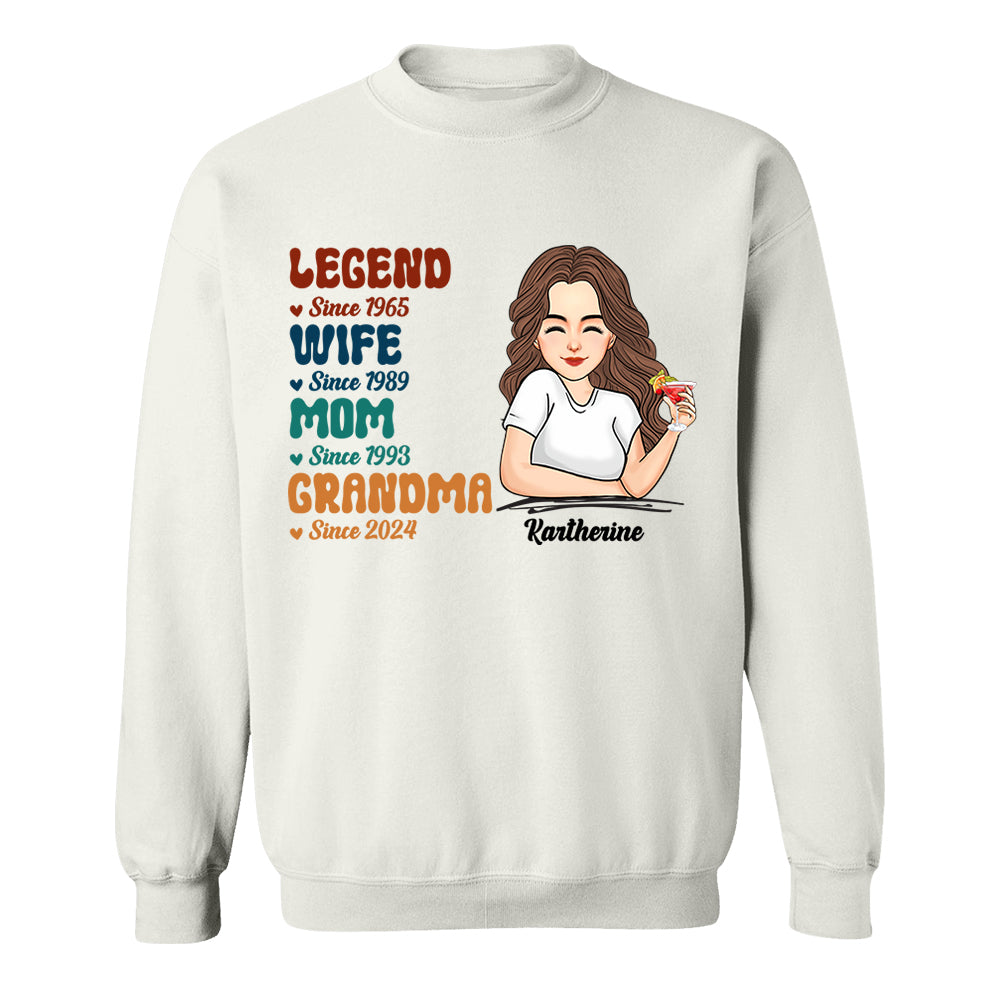 Custom Legend Wife Mom Grandma Since Years Shirt Gift For Grandmas - Mother's Day Gift