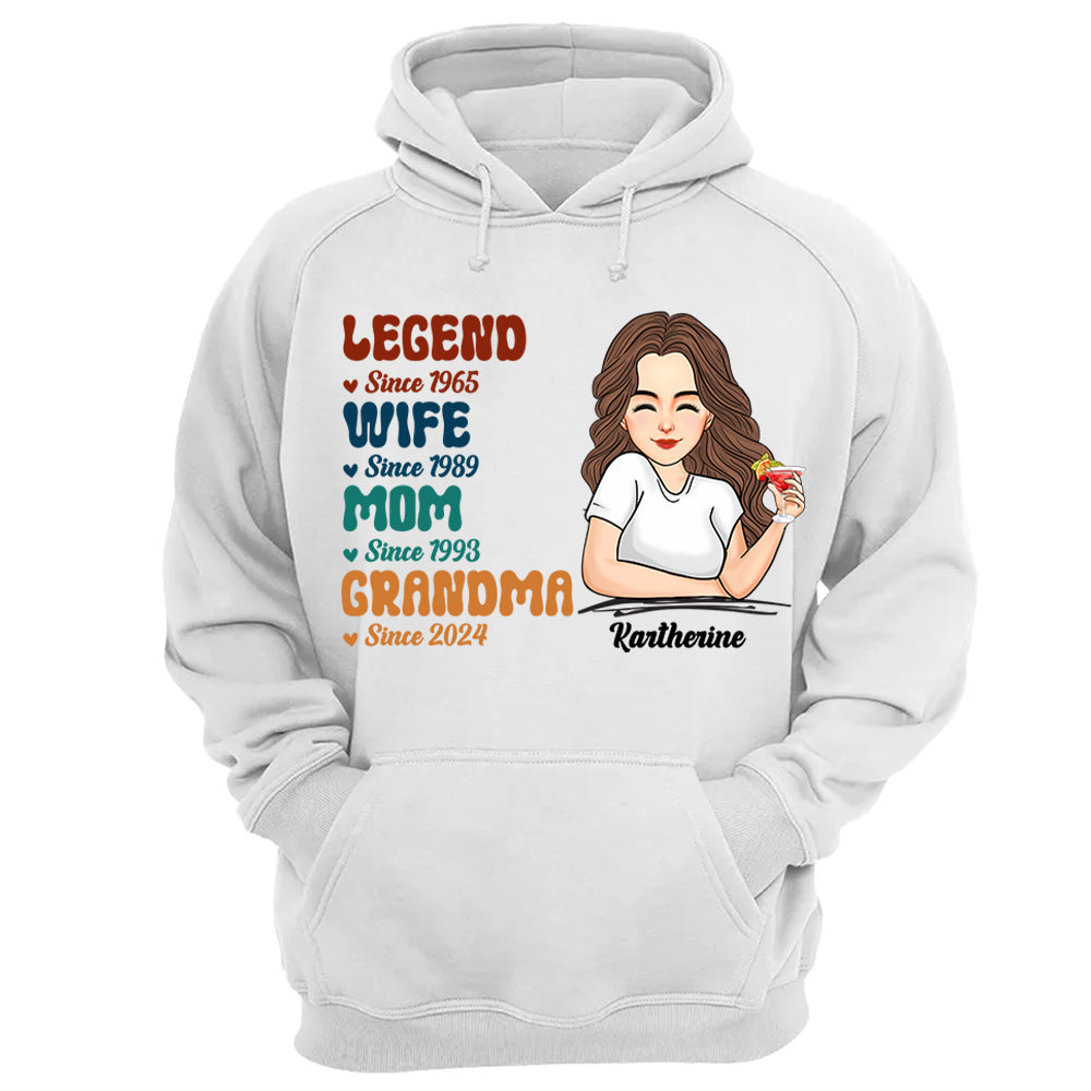 Custom Legend Wife Mom Grandma Since Years Shirt Gift For Grandmas - Mother's Day Gift