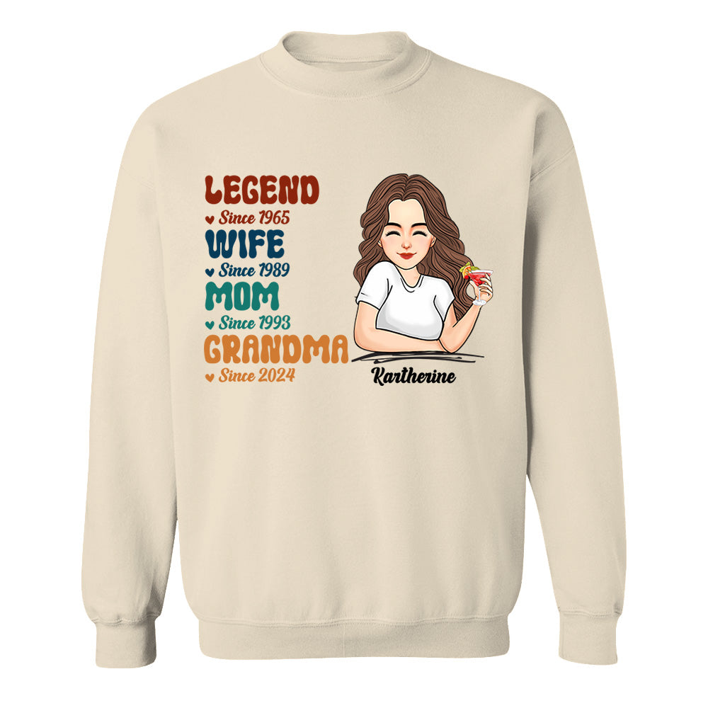 Custom Legend Wife Mom Grandma Since Years Shirt Gift For Grandmas - Mother's Day Gift
