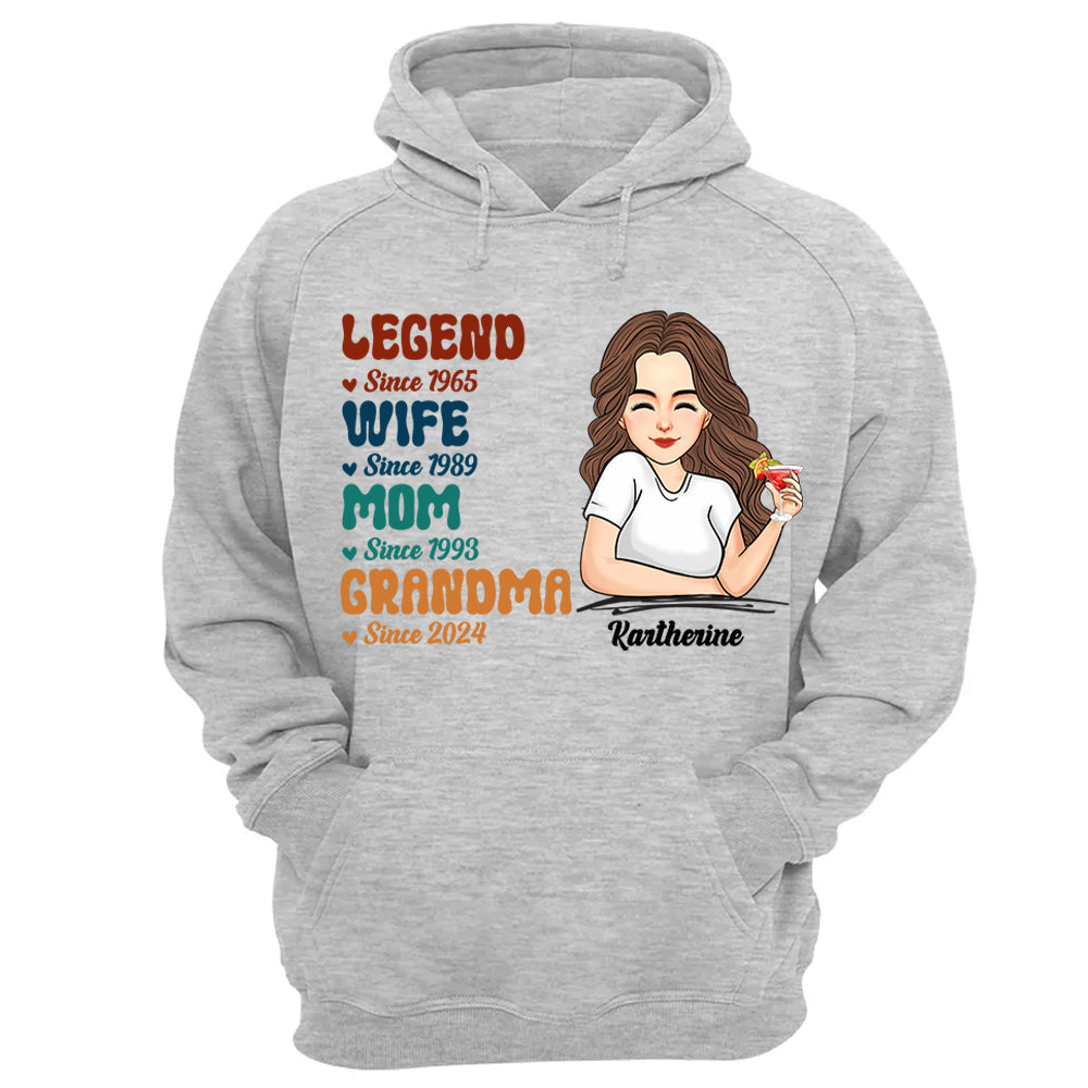 Custom Legend Wife Mom Grandma Since Years Shirt Gift For Grandmas - Mother's Day Gift