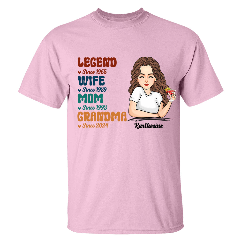 Custom Legend Wife Mom Grandma Since Years Shirt Gift For Grandmas - Mother's Day Gift