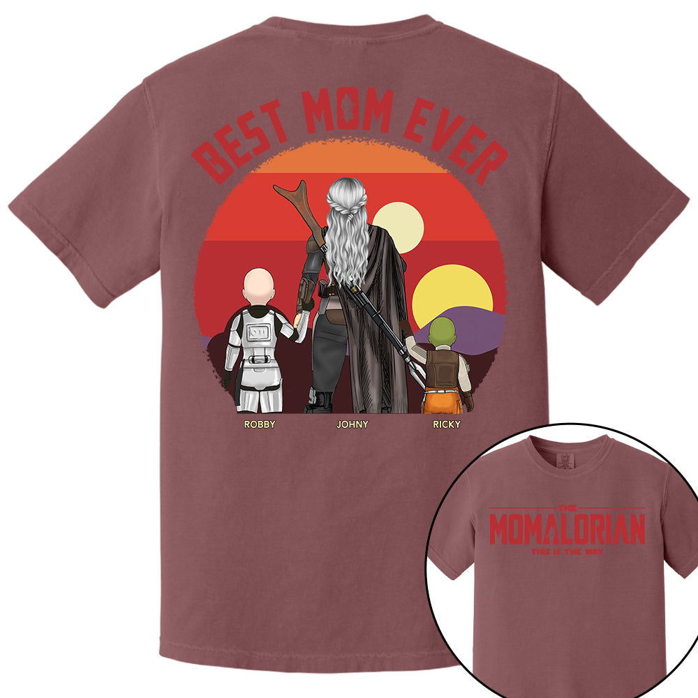 The Momalorian This Is The Way, Best Mom Ever - Personalized Shirt Gift For Mom HIXX