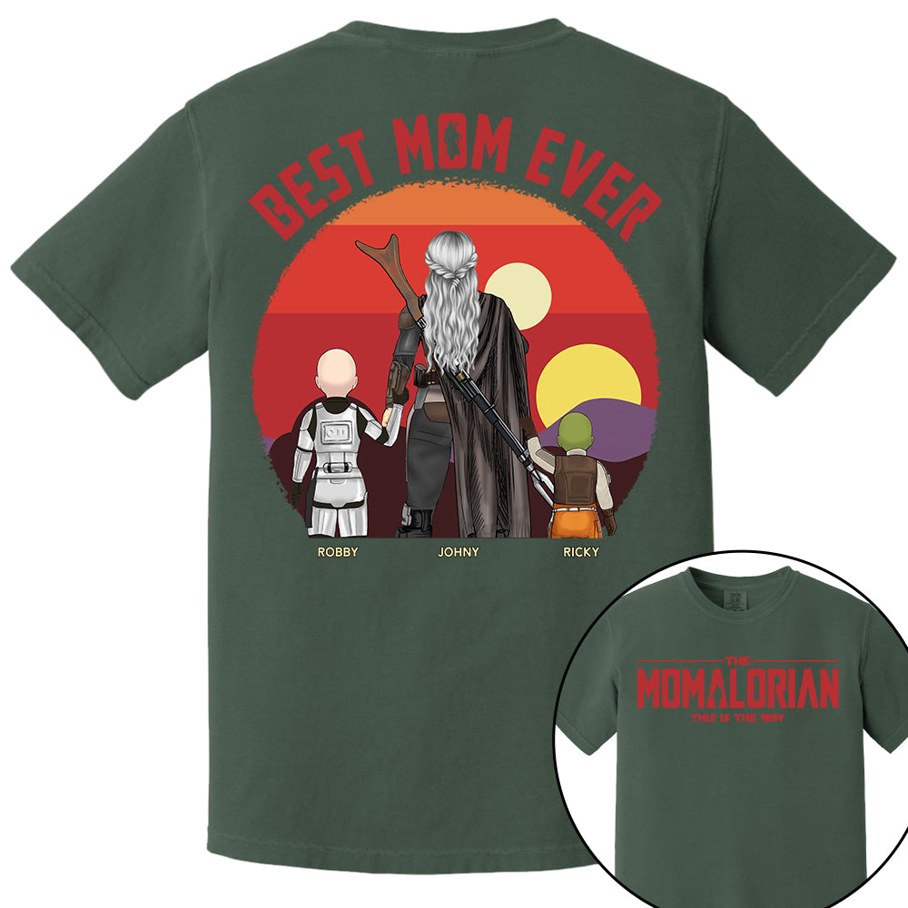The Momalorian This Is The Way, Best Mom Ever - Personalized Shirt Gift For Mom HIXX