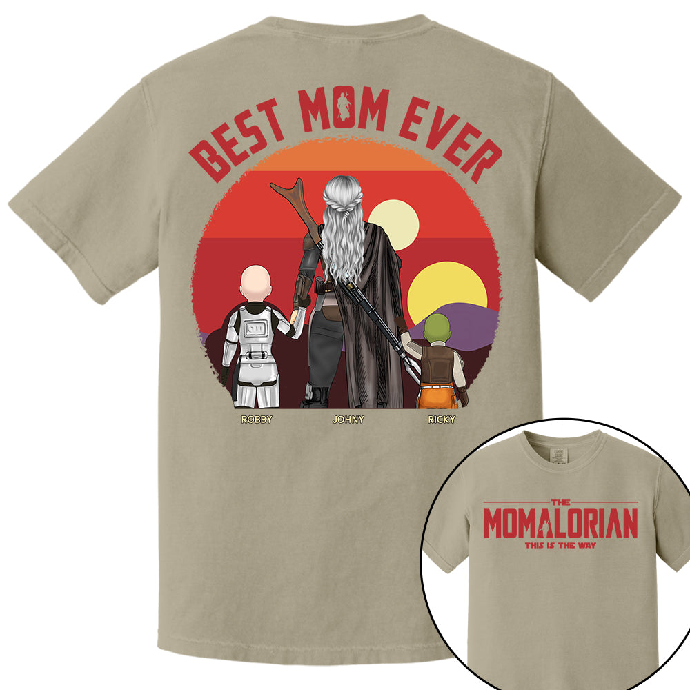 The Momalorian This Is The Way, Best Mom Ever - Personalized Shirt Gift For Mom HIXX